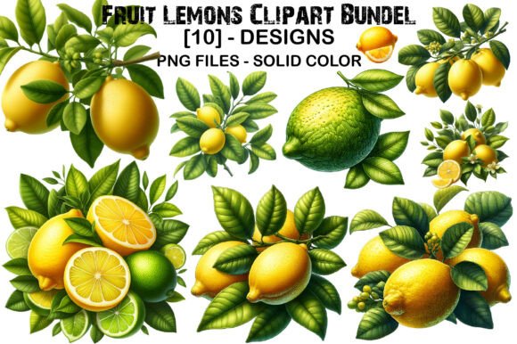 Download Fruit Lemons Clipart Bundel - Premium Resources
