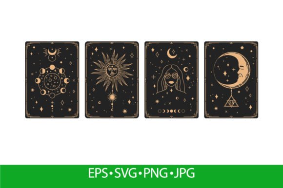 Download Mystical Astrology Tarot Bohemian Cards - Bohemian Collection