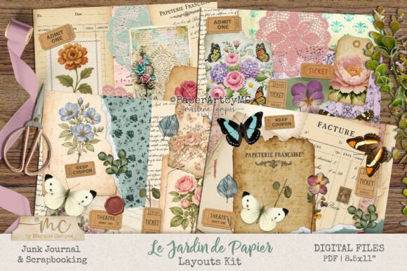 Download Journal Layout Pages Le Jardin De Papier - Layout Collection