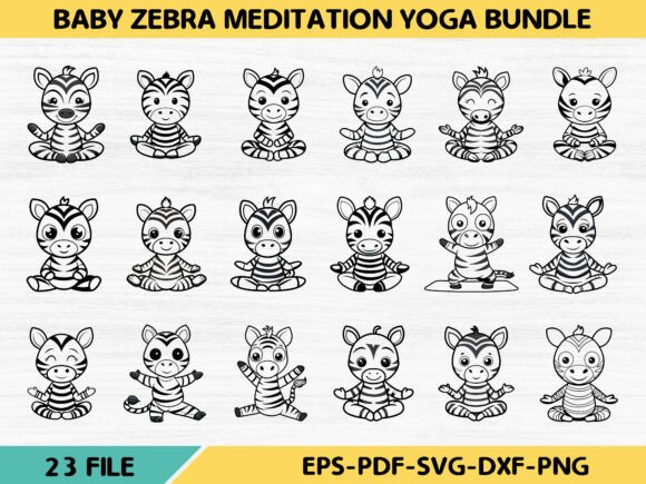 Download Baby Zebra Meditation Yoga Bundel - Premium Resources