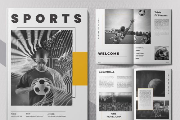 Download Sports Magazine Design Layout - Layout Collection