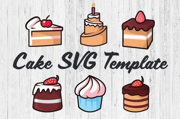 Download Cute Cake Clipart Bundel SVG - Bundel Collection