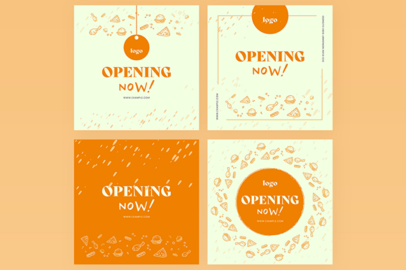 Download Opening Now Food Social Media Layout - Layout Collection
