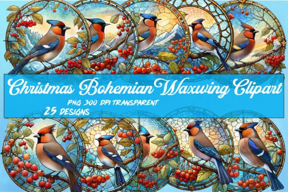 Download Christmas Bohemian Waxwing Wind Spinner - Bohemian Collection