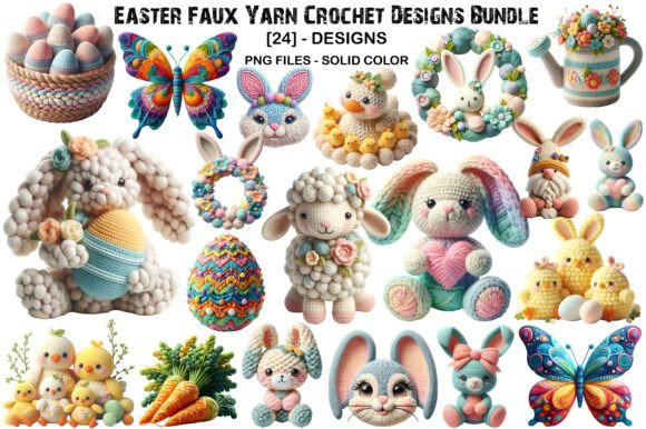 Download Easter Faux Yarn Crochet Designs Bundel - Bundel Collection